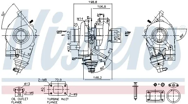 Handler.Part Charger, charging (supercharged/turbocharged) NISSENS 93467 7