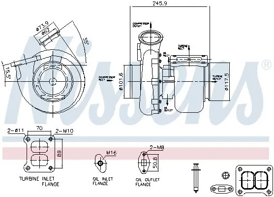 Handler.Part Charger, charging (supercharged/turbocharged) NISSENS 93581 6