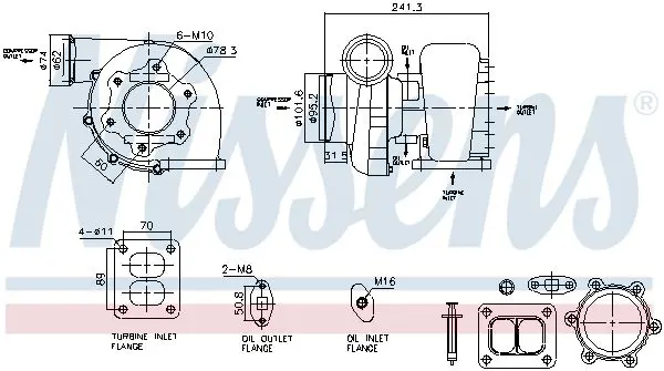 Handler.Part Charger, charging (supercharged/turbocharged) NISSENS 93597 1