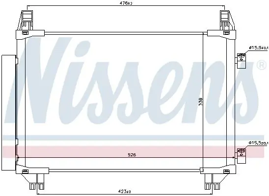 Handler.Part Condenser, air conditioning NISSENS 940050 7