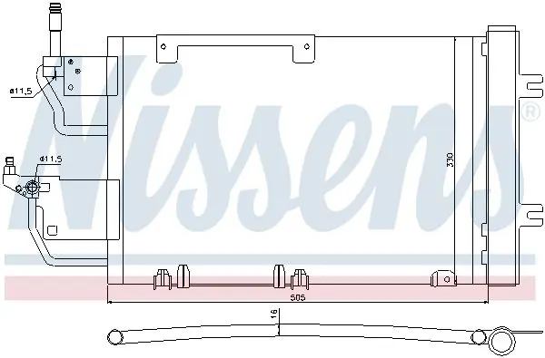 Handler.Part Condenser, air conditioning NISSENS 940052 7