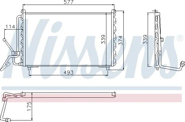 Handler.Part Condenser, air conditioning NISSENS 94007 1