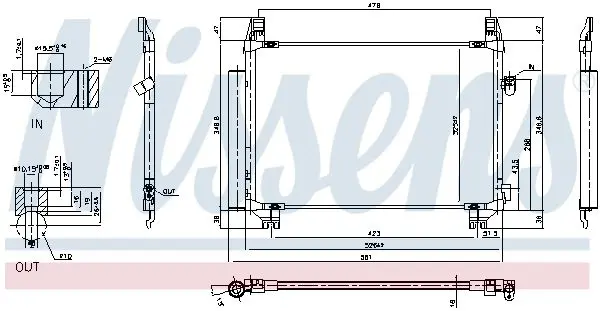 Handler.Part Condenser, air conditioning NISSENS 940085 6