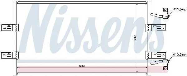 Handler.Part Condenser, air conditioning NISSENS 940119 7