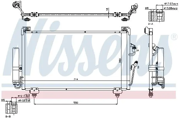 Handler.Part Condenser, air conditioning NISSENS 940155 2