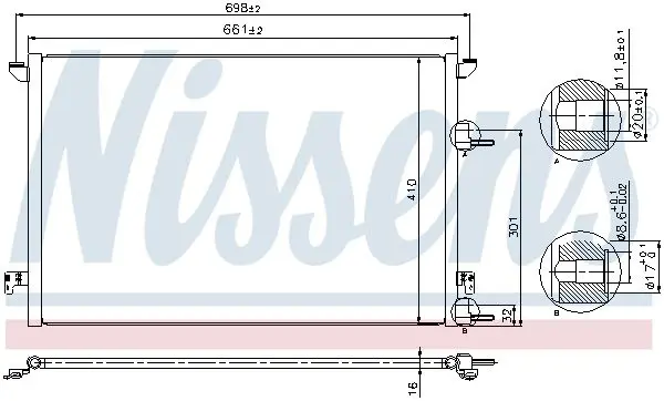 Handler.Part Condenser, air conditioning NISSENS 940320 7