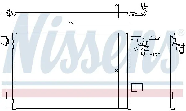 Handler.Part Condenser, air conditioning NISSENS 940345 7