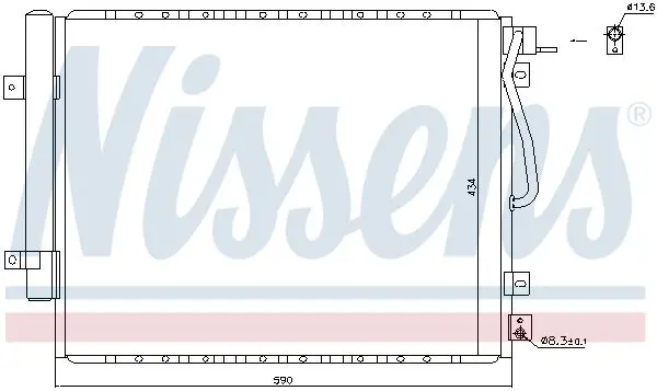 Handler.Part Condenser, air conditioning NISSENS 940436 7