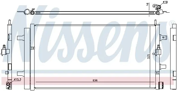 Handler.Part Condenser, air conditioning NISSENS 940454 3