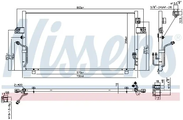 Handler.Part Condenser, air conditioning NISSENS 941229 7