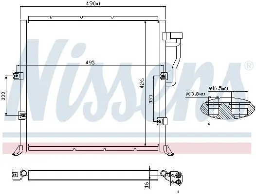 Handler.Part Condenser, air conditioning NISSENS 94157 7