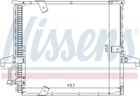 Handler.Part Condenser, air conditioning NISSENS 94166 5