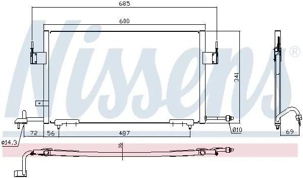 Handler.Part Condenser, air conditioning NISSENS 94200 7