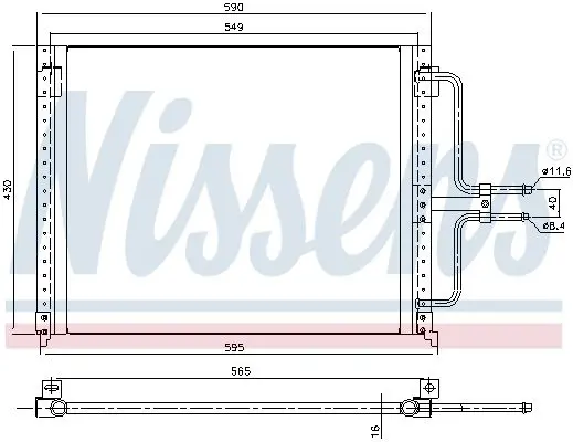 Handler.Part Condenser, air conditioning NISSENS 94201 6