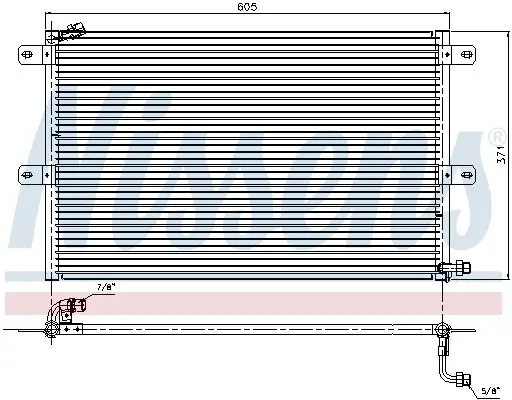 Handler.Part Condenser, air conditioning NISSENS 94204 5