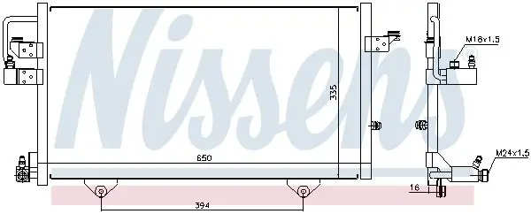 Handler.Part Condenser, air conditioning NISSENS 94209 5