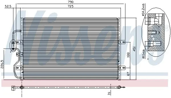 Handler.Part Condenser, air conditioning NISSENS 94210 7