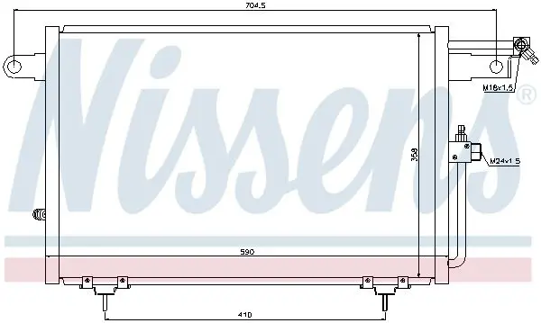 Handler.Part Condenser, air conditioning NISSENS 94213 6