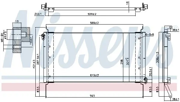 Handler.Part Condenser, air conditioning NISSENS 94217 1