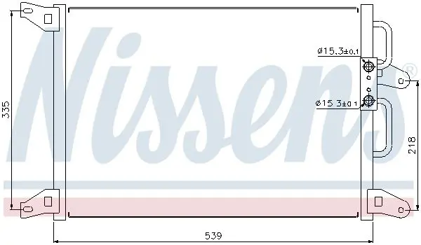 Handler.Part Condenser, air conditioning NISSENS 94220 1