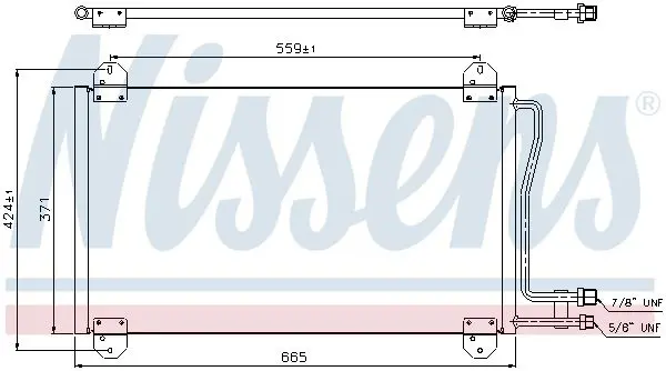 Handler.Part Condenser, air conditioning NISSENS 94225 6