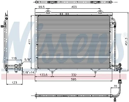 Handler.Part Condenser, air conditioning NISSENS 94282 6