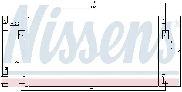 Handler.Part Condenser, air conditioning NISSENS 94267 7