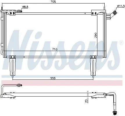 Handler.Part Condenser, air conditioning NISSENS 94351 2