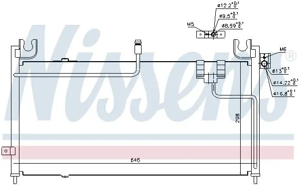 Handler.Part Condenser, air conditioning NISSENS 94388 2