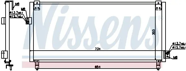 Handler.Part Condenser, air conditioning NISSENS 94365 5