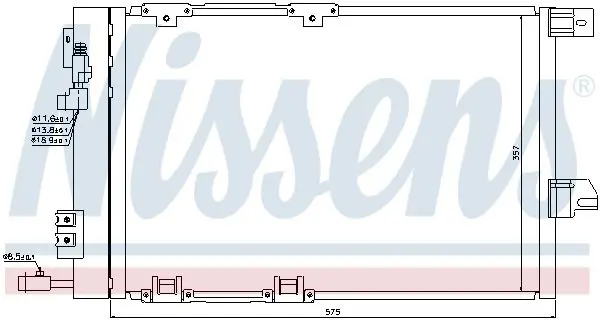 Handler.Part Condenser, air conditioning NISSENS 94384 6