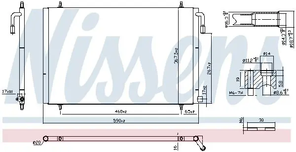 Handler.Part Condenser, air conditioning NISSENS 94392 6