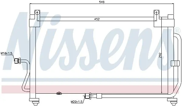 Handler.Part Condenser, air conditioning NISSENS 94411 6