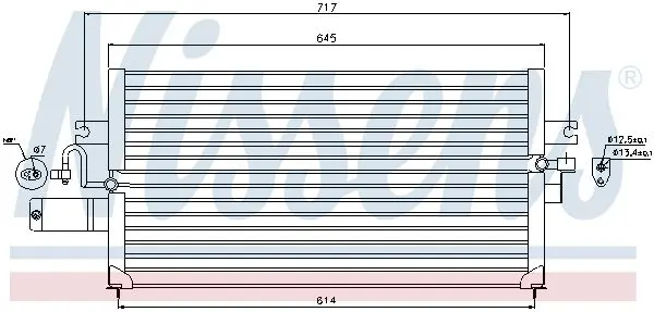 Handler.Part Condenser, air conditioning NISSENS 94427 5