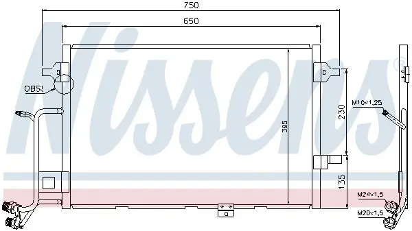 Handler.Part Condenser, air conditioning NISSENS 94430 6