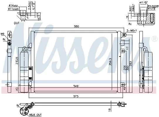 Handler.Part Condenser, air conditioning NISSENS 94439 7