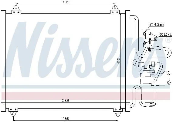 Handler.Part Condenser, air conditioning NISSENS 94440 5