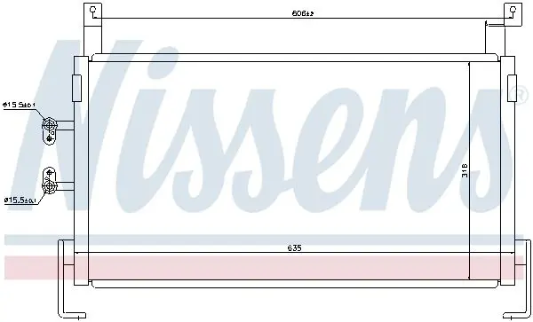 Handler.Part Condenser, air conditioning NISSENS 94467 6