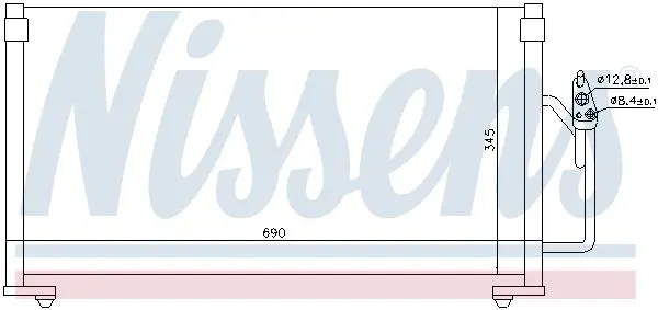 Handler.Part Condenser, air conditioning NISSENS 94491 7