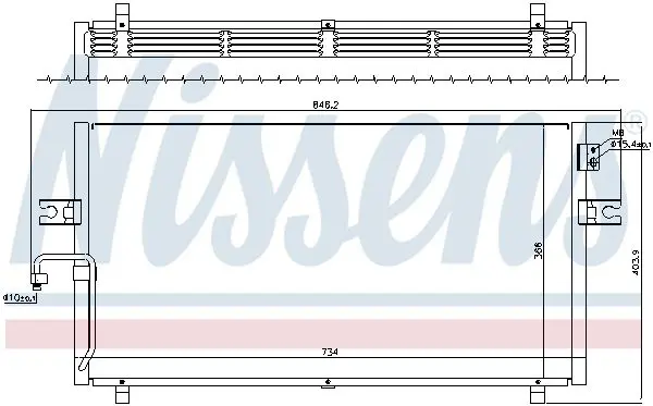 Handler.Part Condenser, air conditioning NISSENS 94499 7