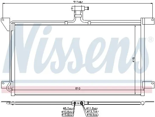 Handler.Part Condenser, air conditioning NISSENS 94538 7