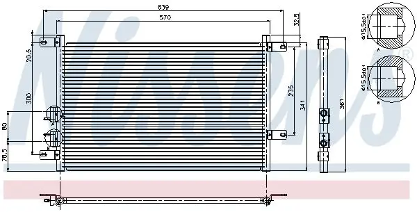 Handler.Part Condenser, air conditioning NISSENS 94526 7