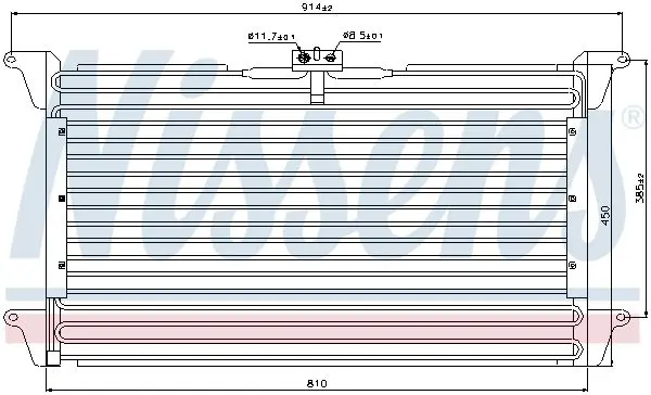 Handler.Part Condenser, air conditioning NISSENS 94539 5