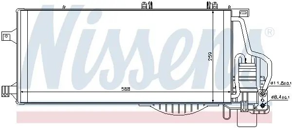 Handler.Part Condenser, air conditioning NISSENS 94548 7