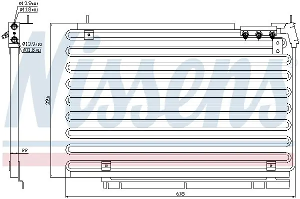 Handler.Part Condenser, air conditioning NISSENS 94576 3