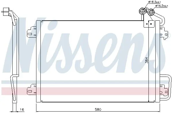 Handler.Part Condenser, air conditioning NISSENS 94572 7