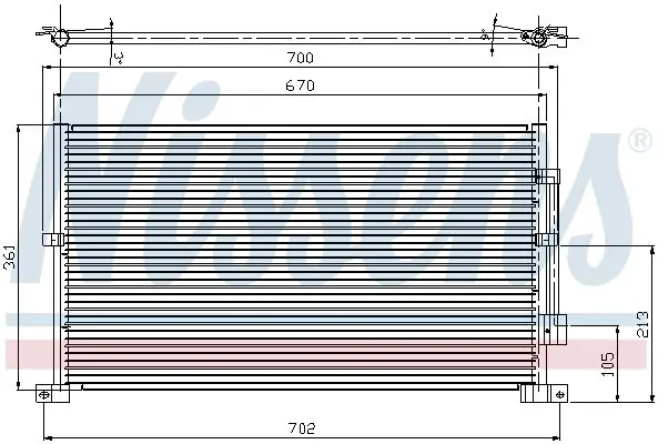 Handler.Part Condenser, air conditioning NISSENS 94585 6