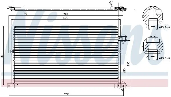 Handler.Part Condenser, air conditioning NISSENS 94586 7