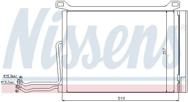 Handler.Part Condenser, air conditioning NISSENS 94615 6