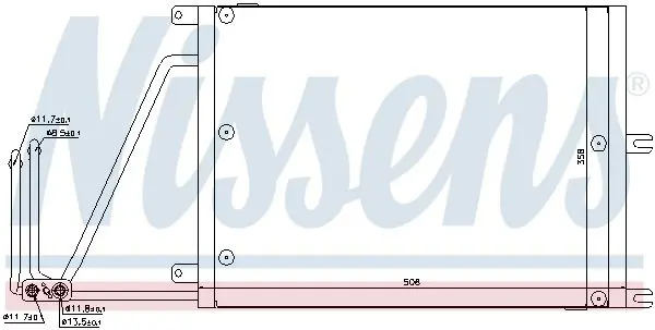 Handler.Part Condenser, air conditioning NISSENS 94623 7